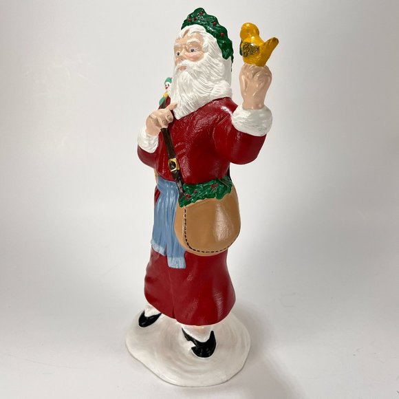 Vtg Old World Santa Claus Figure Provincial Mold Hand Painted Ceramic 90s - Picture 6 of 15